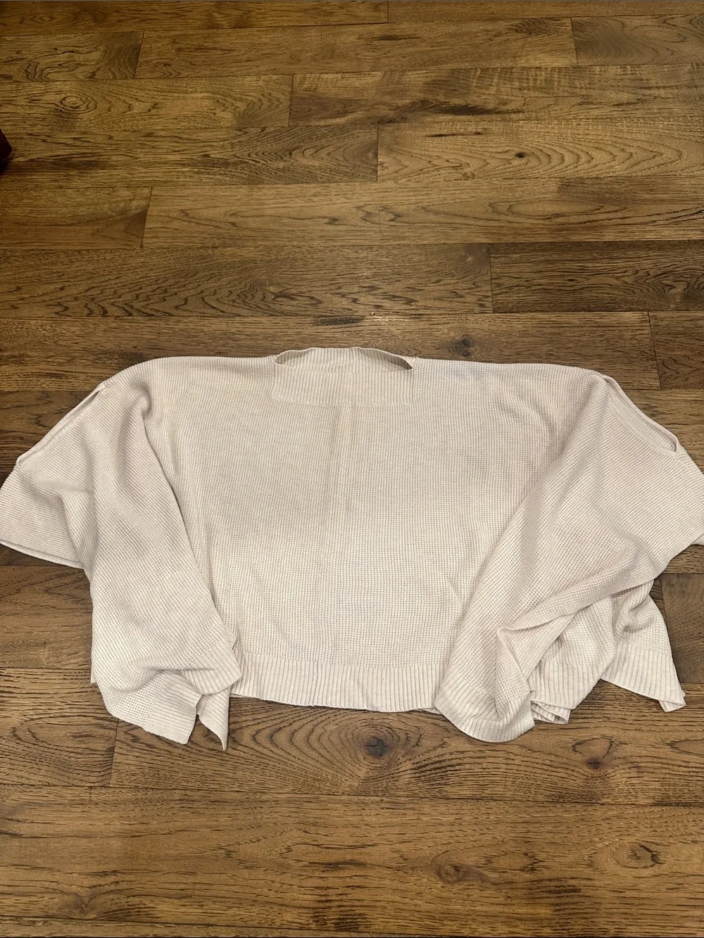 lululemon athletica Light Cream Knit Poncho